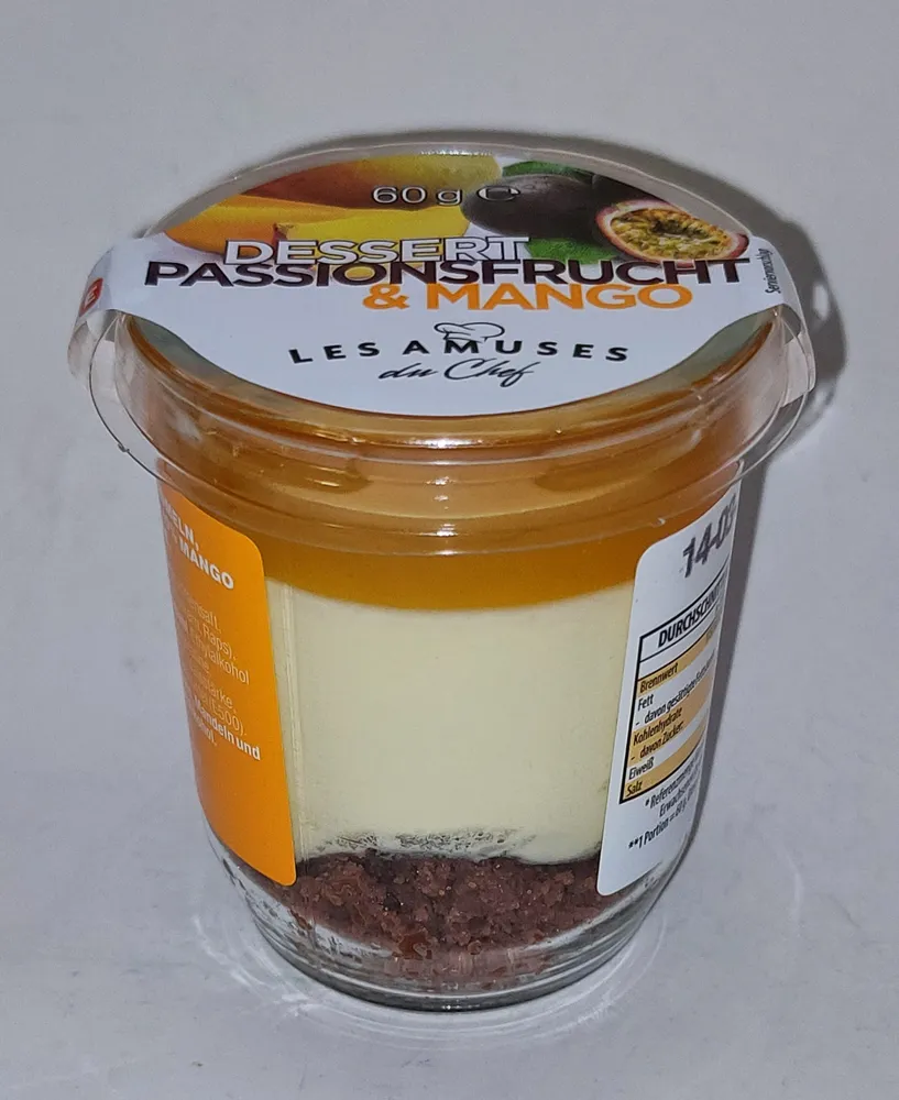 Dessert im Glas - Passionsfrucht & Mango