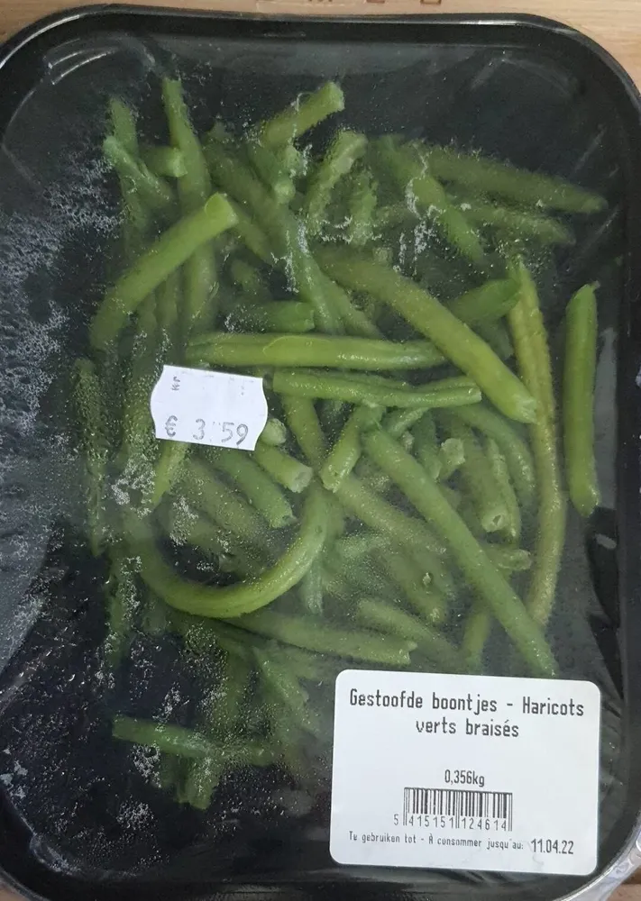 Haricots verts braisés