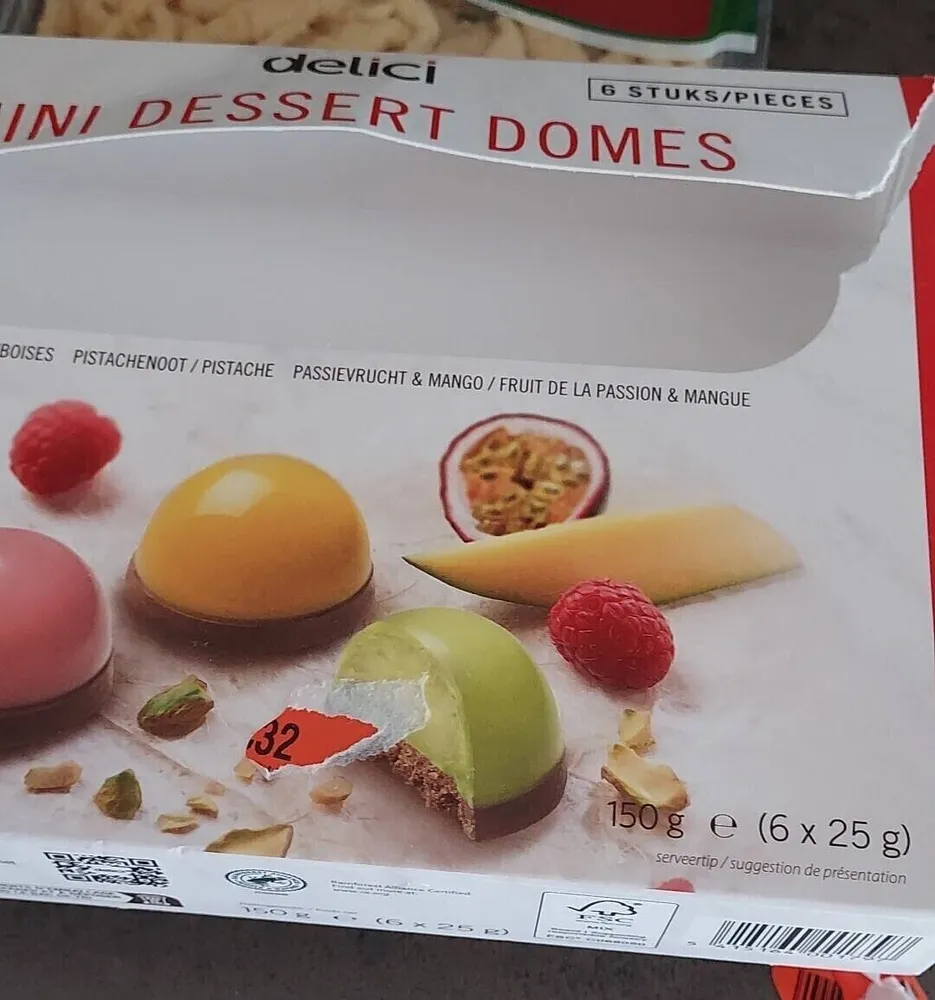 Mini dessert domes