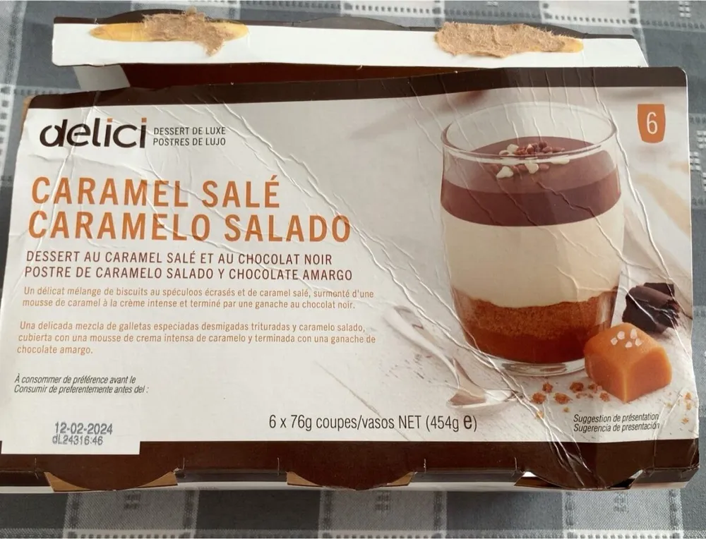 Dessert au caramel salé et au chocolat noir
