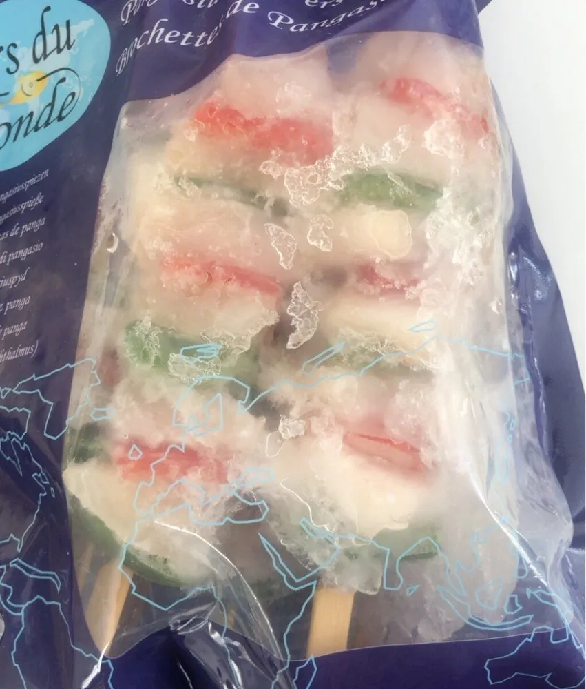 Brochettes de pangasius
