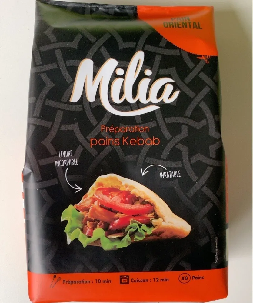 Milia préparation pain Kebab