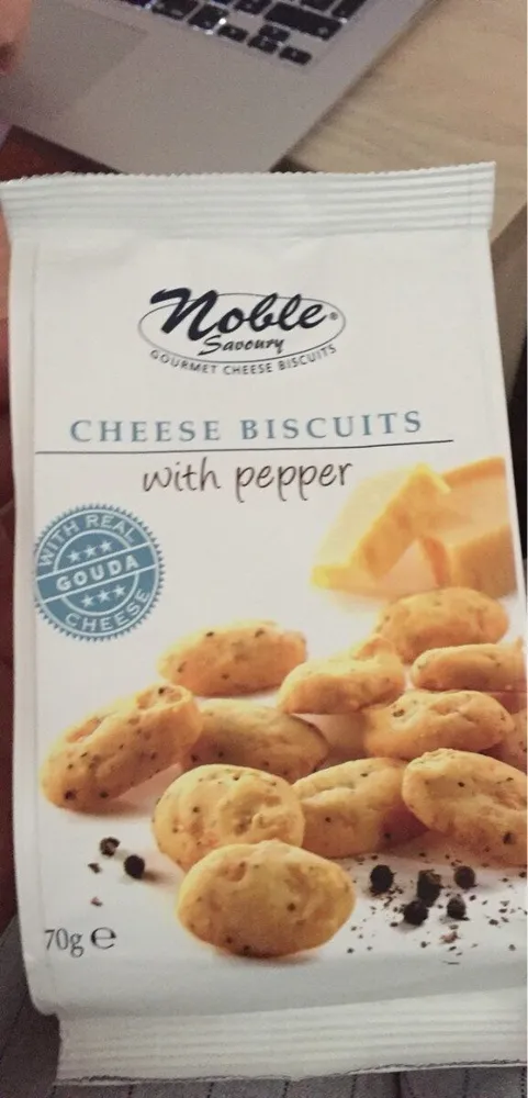 Cheese biscuit with pepper