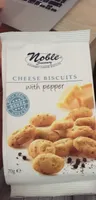Cheese biscuit with pepper