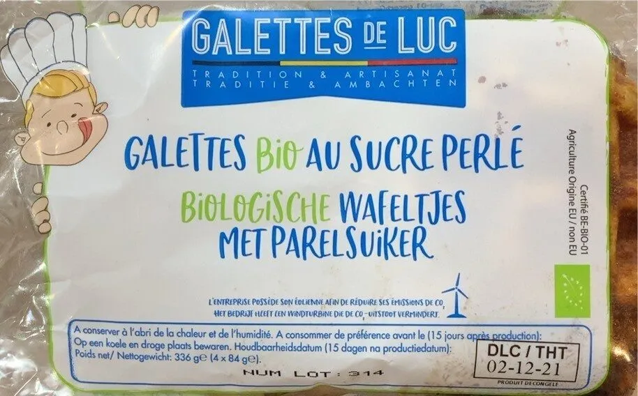 Galettes bio au sucre perlé