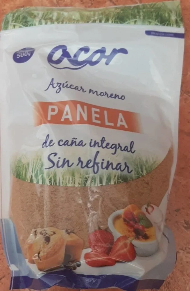 Azúcar moreno de caña integral sin refinar