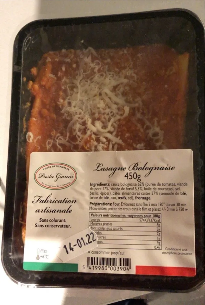 Lasagne bolognaise