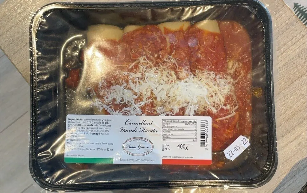 Cannelloni viande ricotta