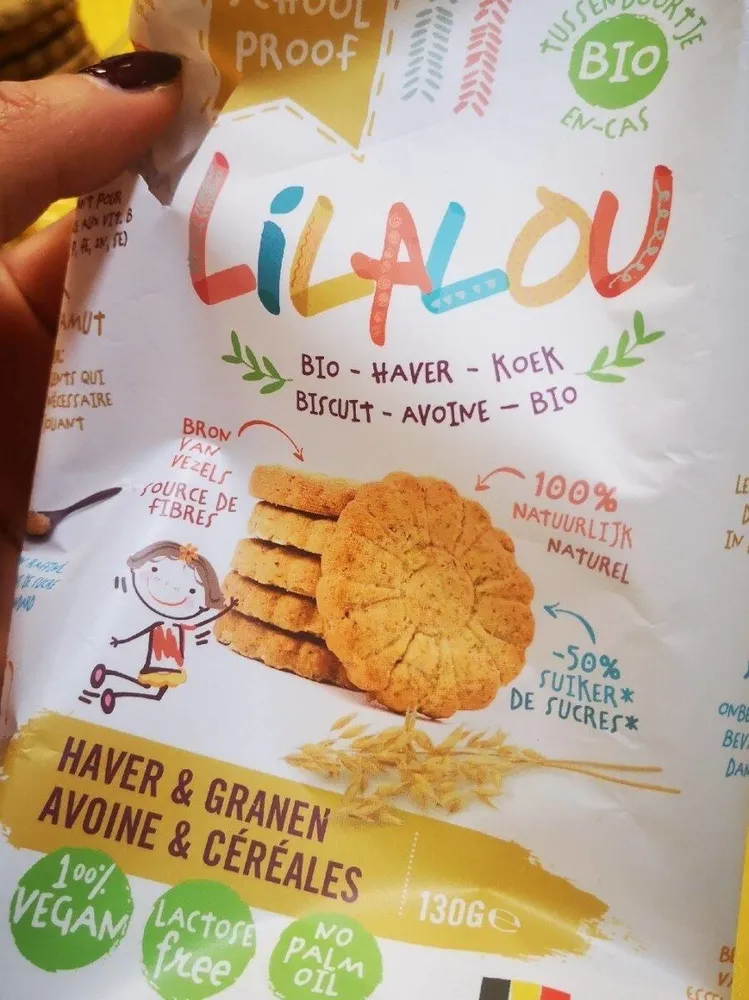 Lilalou biscuit avoine & céréales bio