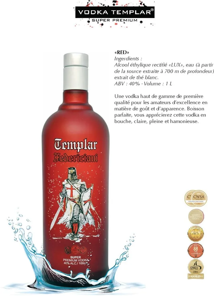 Vodka Templar Red