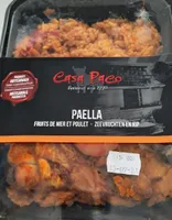 Paella fruits de mer et poulet