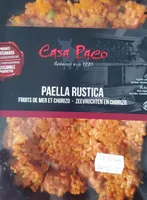 Paella Rustica - Fruits de mer et Chorizo