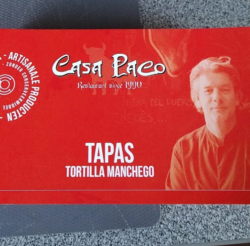 Tapas tortilla manchego