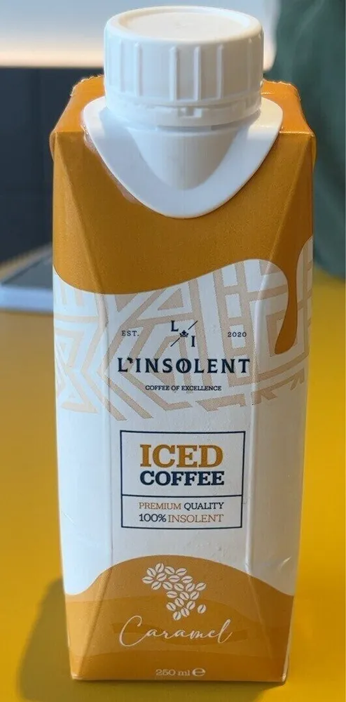 Iced coffee caramel