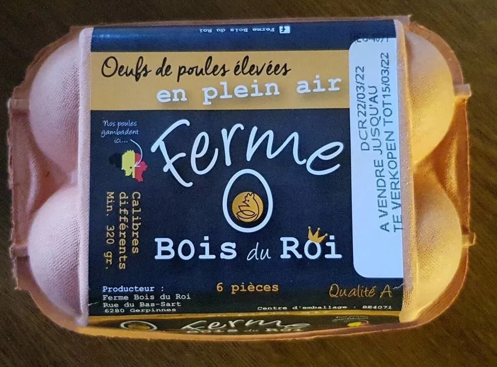 Oeufs de poules élevées en plein air