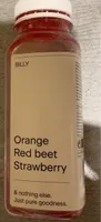 Orange red beet strawberry