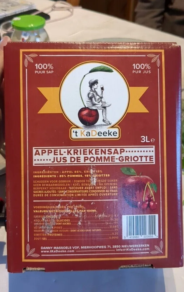 Appel-kriekensap / Jus de pomme-griotte
