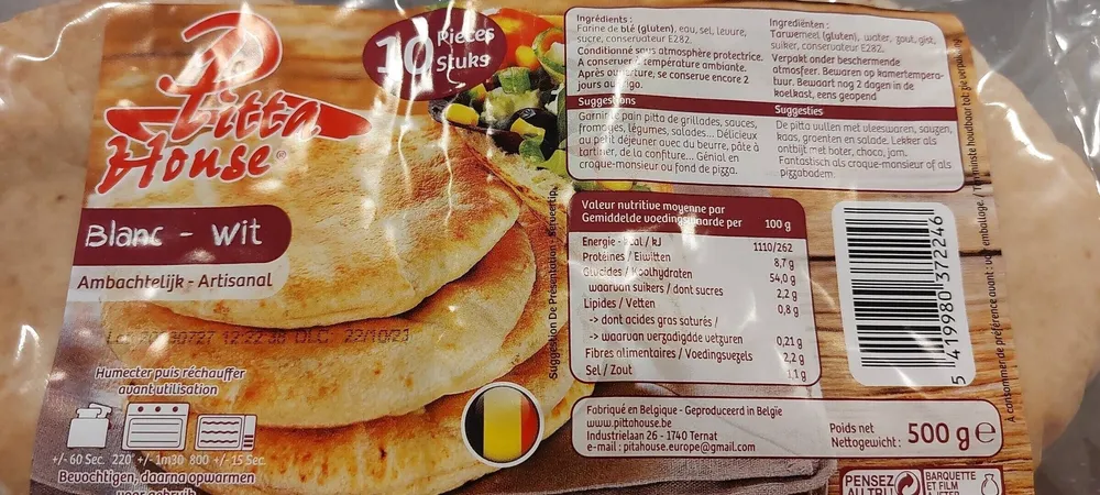 Pitta House  Blanc