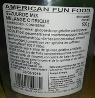American Fun Food Mix Citrique En Seau 12X500G