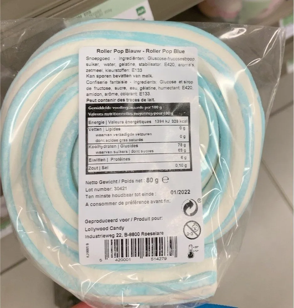 Roller pop blue