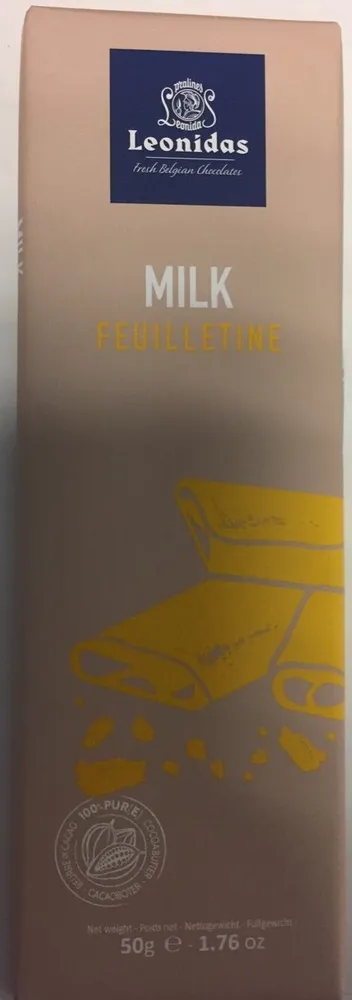 Milk Feuilletine Chocolate Bars