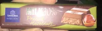 Barre de chocolat au lait praliné