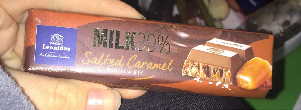 Barre de chocolat au caramel beurre salé