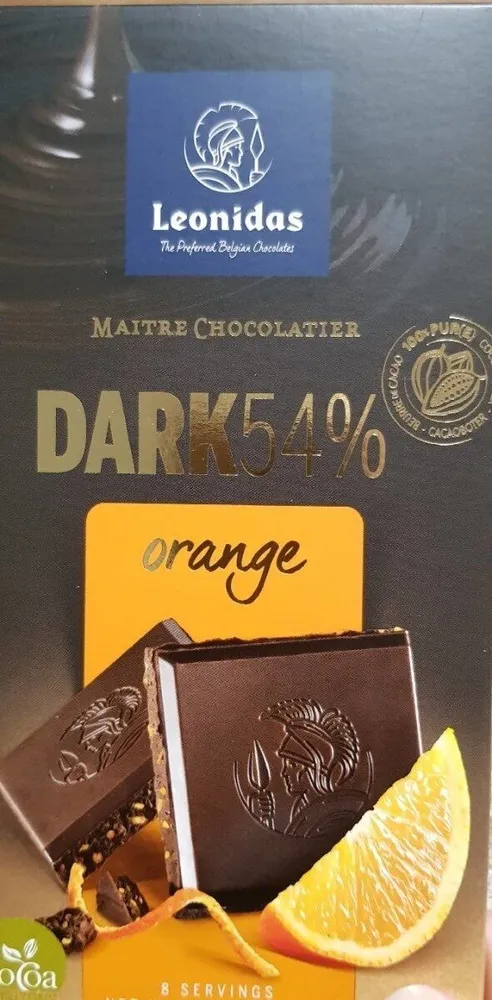 Dark 54% orange Leonidas