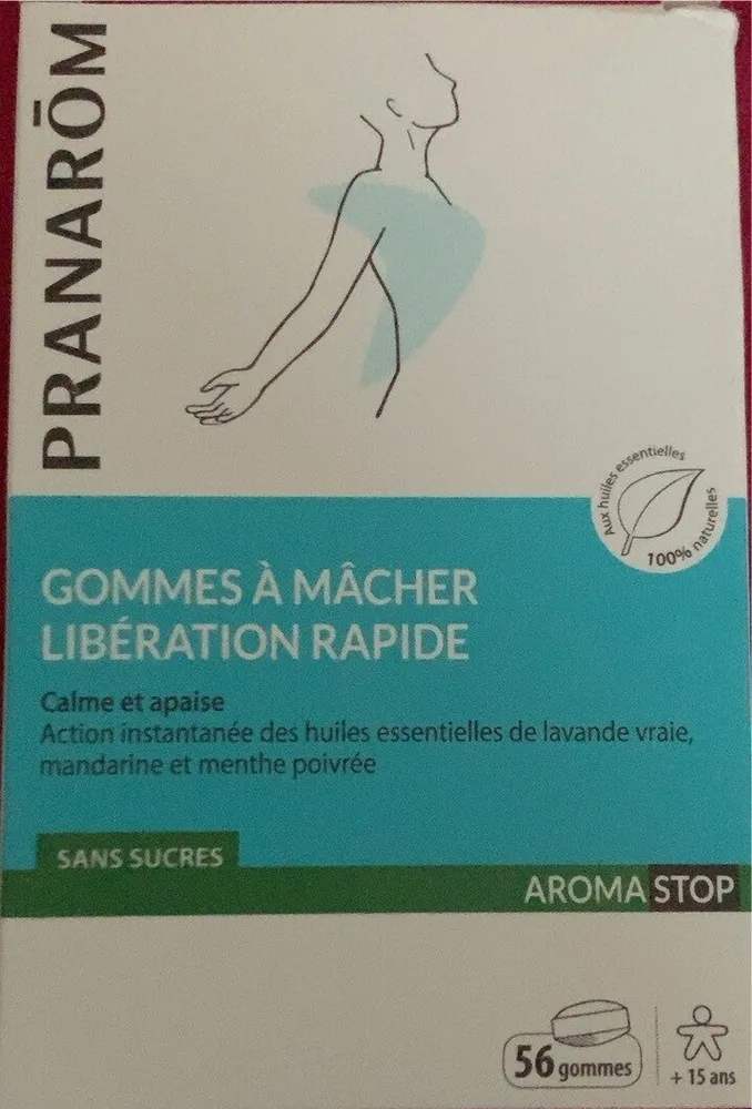 Gomme à macher libération rapide