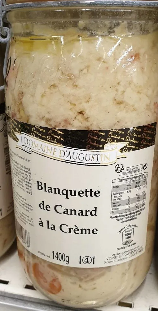 Blanquette de canard à la crème