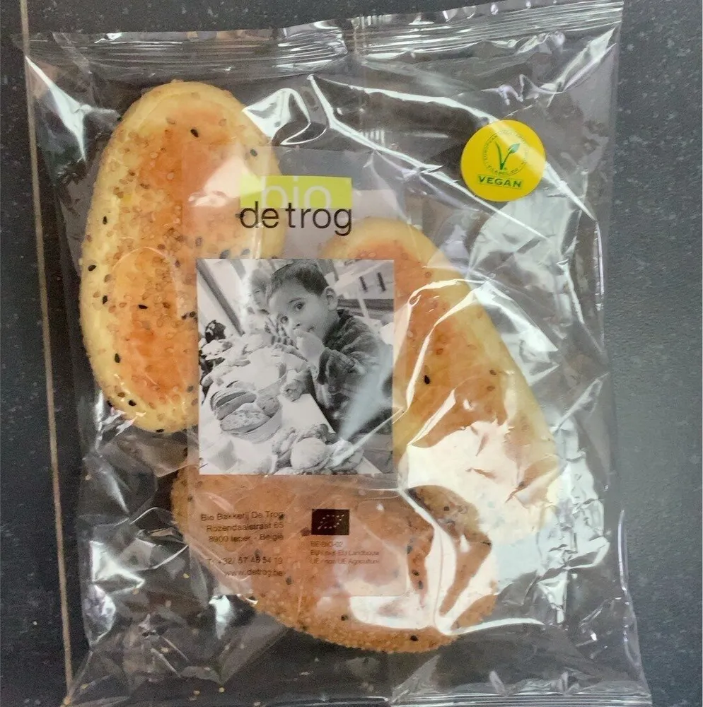 Bio sandwich vegan sésame nigelle