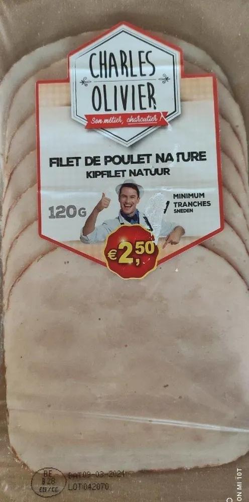 Filet de poulet nature