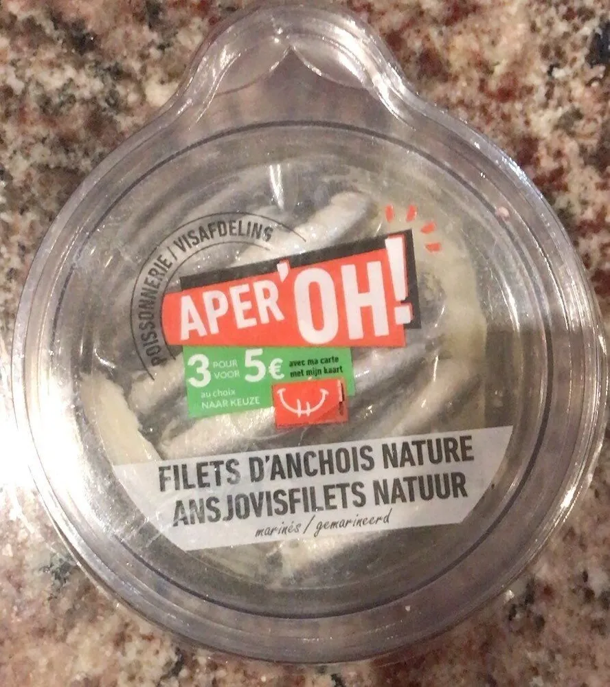 Filet d’anchois nature