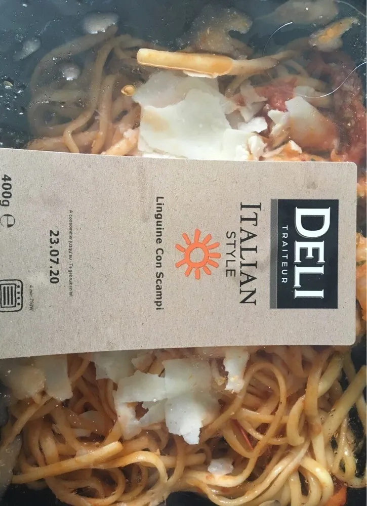 Linguine con Scampi