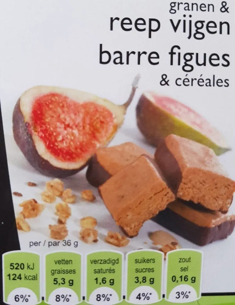Barre figues et céréales