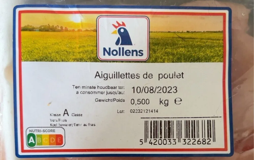 Aiguillettes de poulet