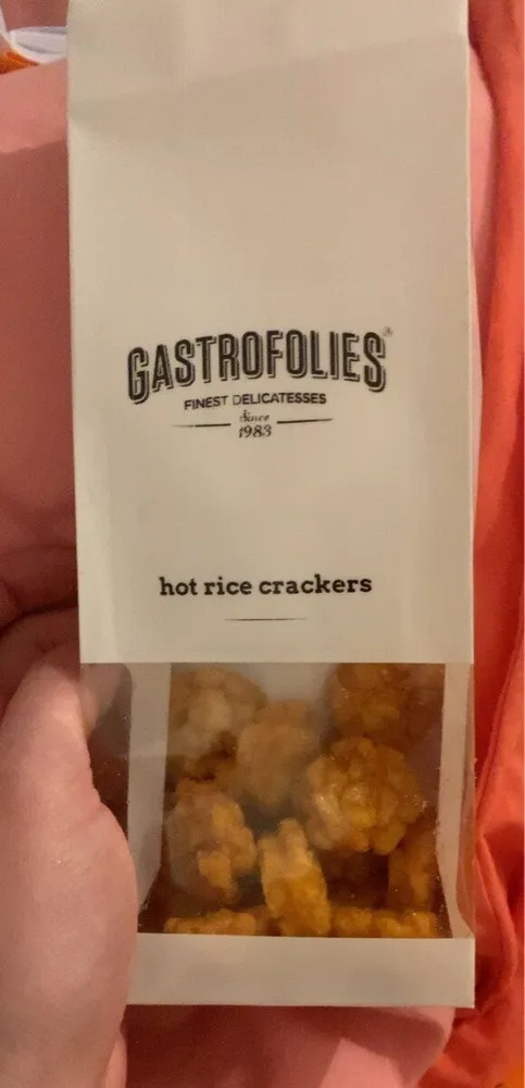 Hot rice crackers