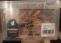 Multigranen black peper crackers