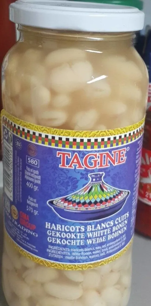 Haricots blancs cuits