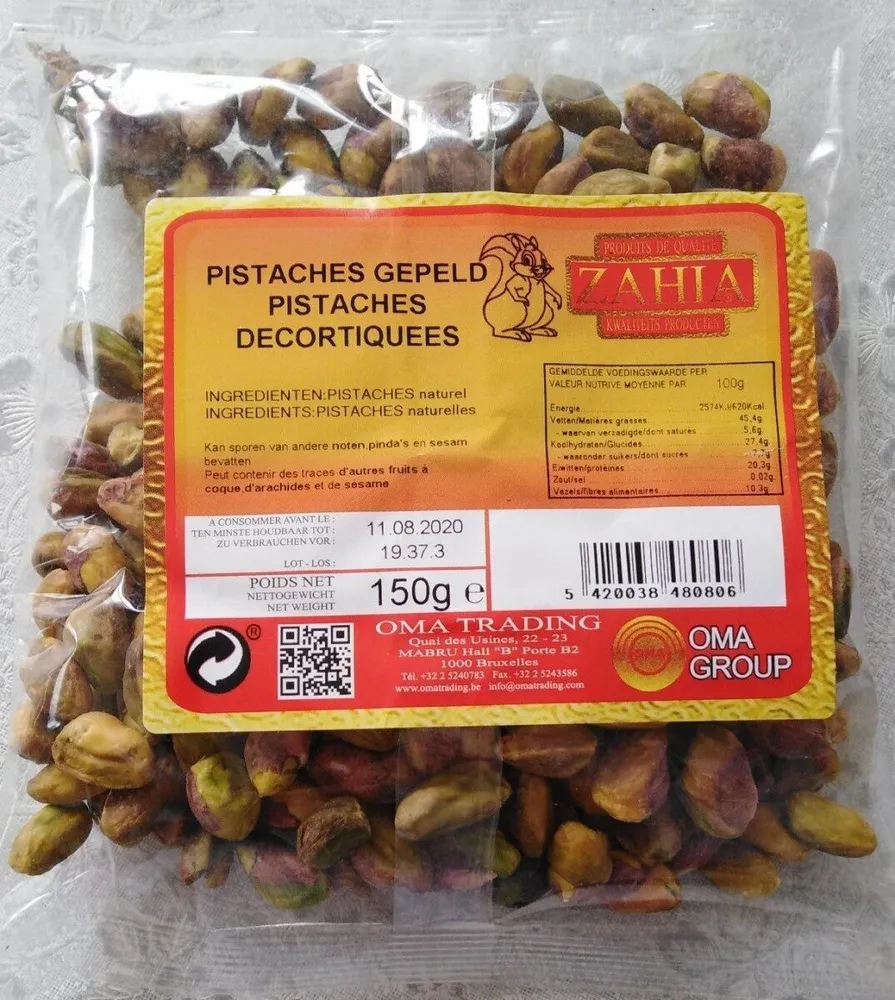 Pistaches décortiquées