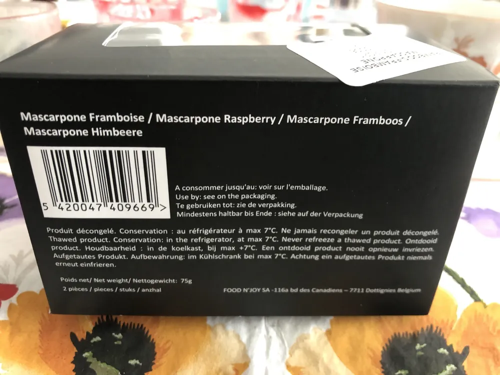 Framboise Mascarone 2verrines