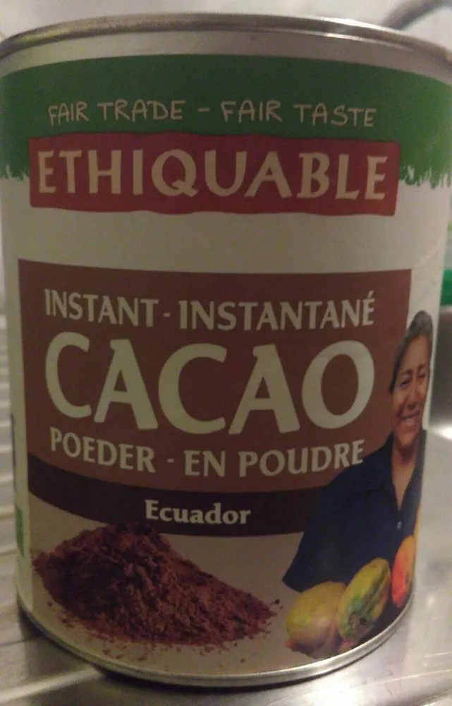 Instantané cacao en poudre ecuador
