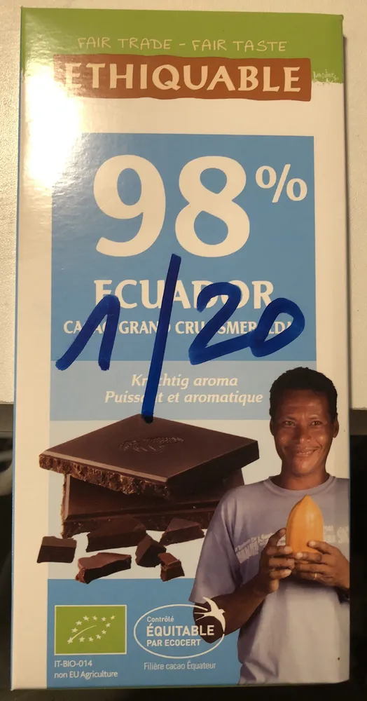 98% Ecuador Cacao Grand Cru Esmeraldas