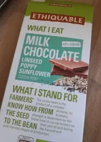 Ethiquable milk chocolate linseed poppy sunflower