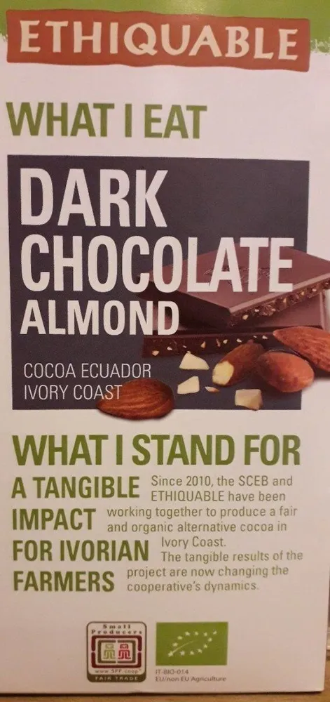 chocolat noir amande