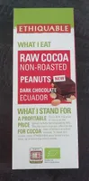Chocolat noir au cacao cru et à la cacahuète