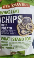 Chips pomme de terre bleue