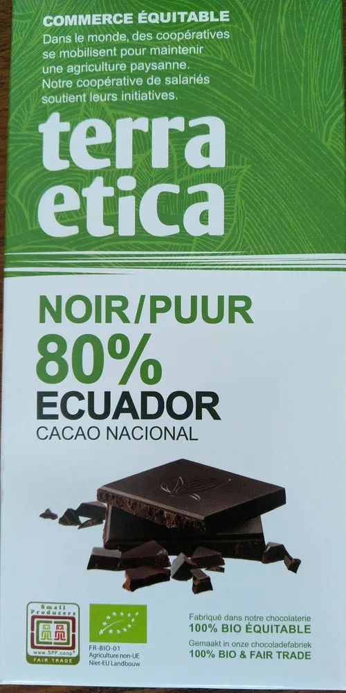 Ecuador cacao national noir 80%