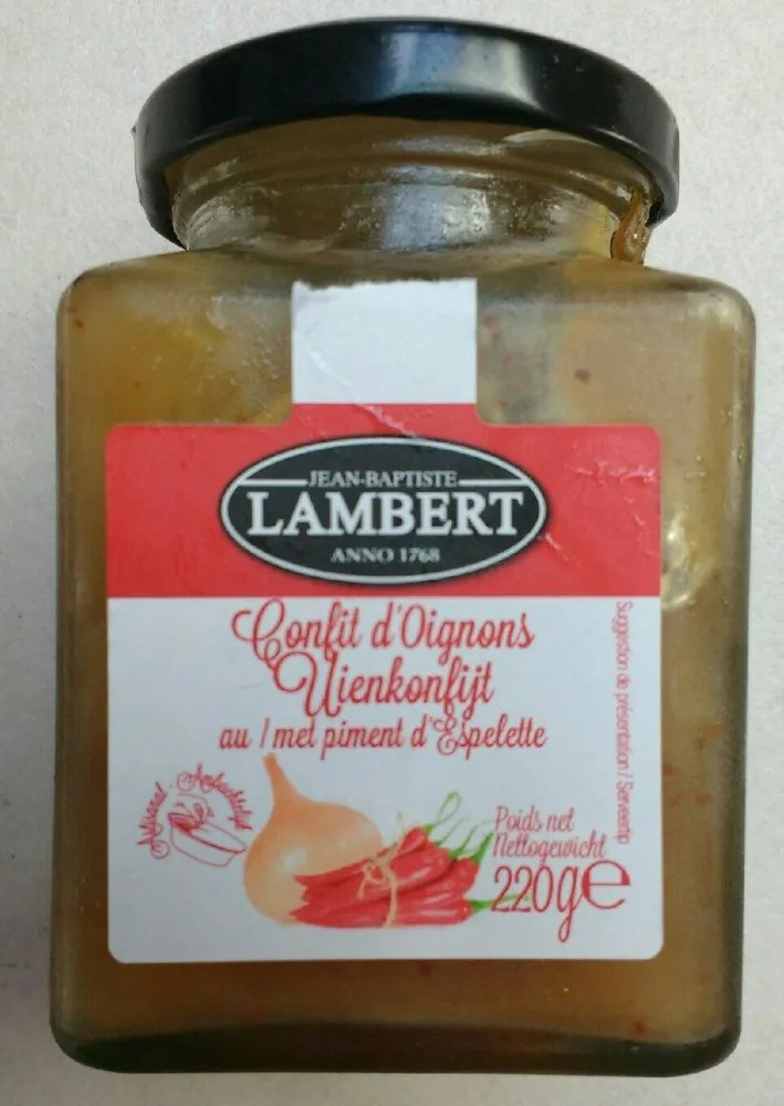 Confit d'oignon au piment d'Espelette