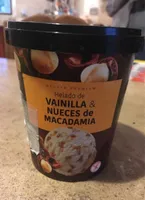 Helado vainilla y nueces de macadamia